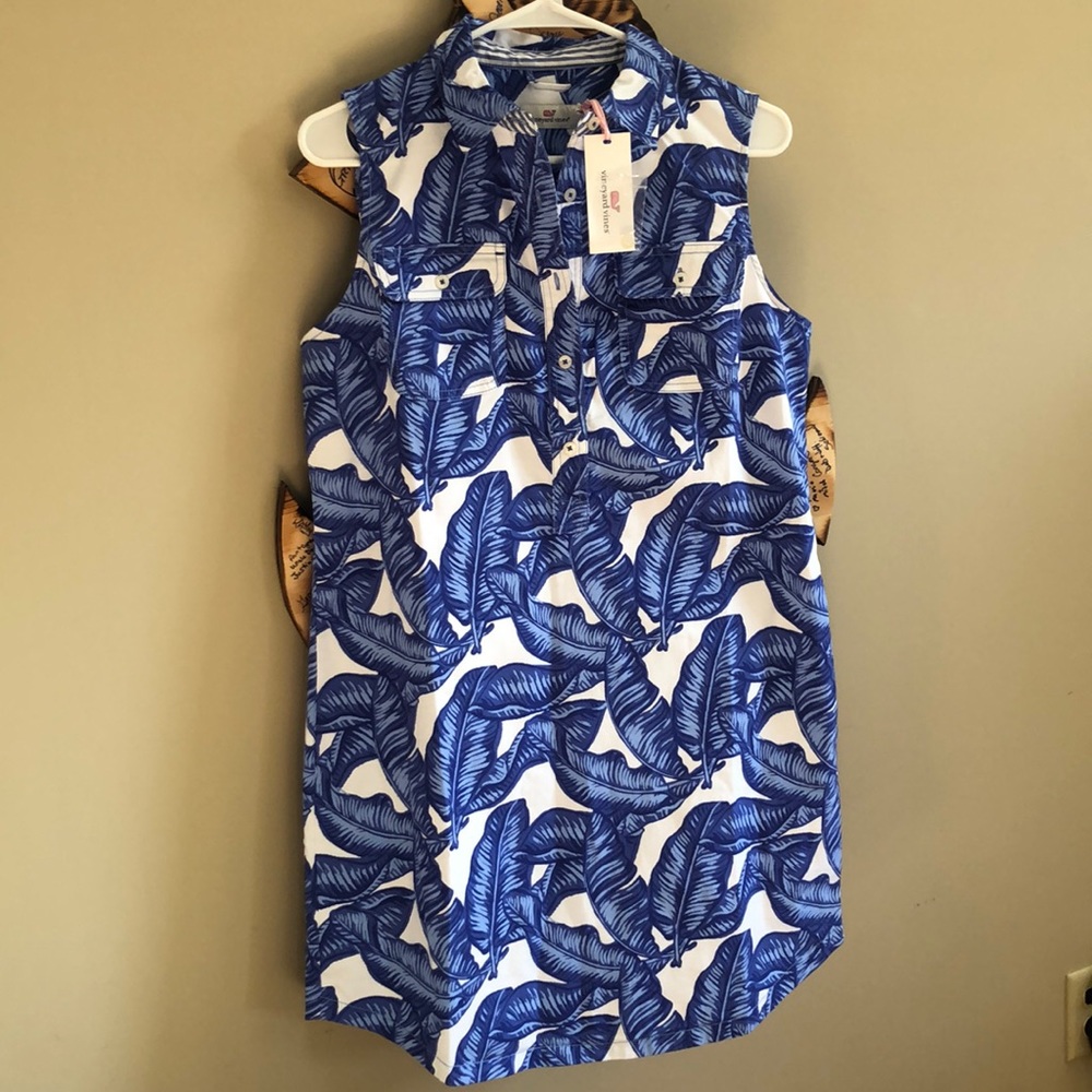 Vineyard Vines Banana Leaf Dress (Size 4)